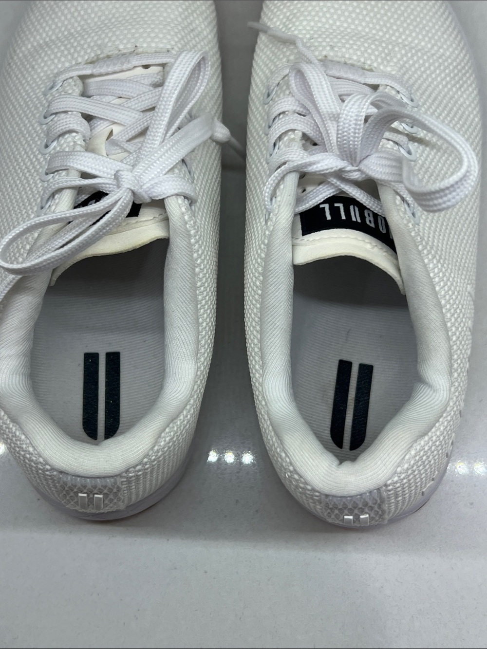 NOBULL White Knit Training weightlifting Shoes with Gum Outsole Size 8 - Picture 5 of 8